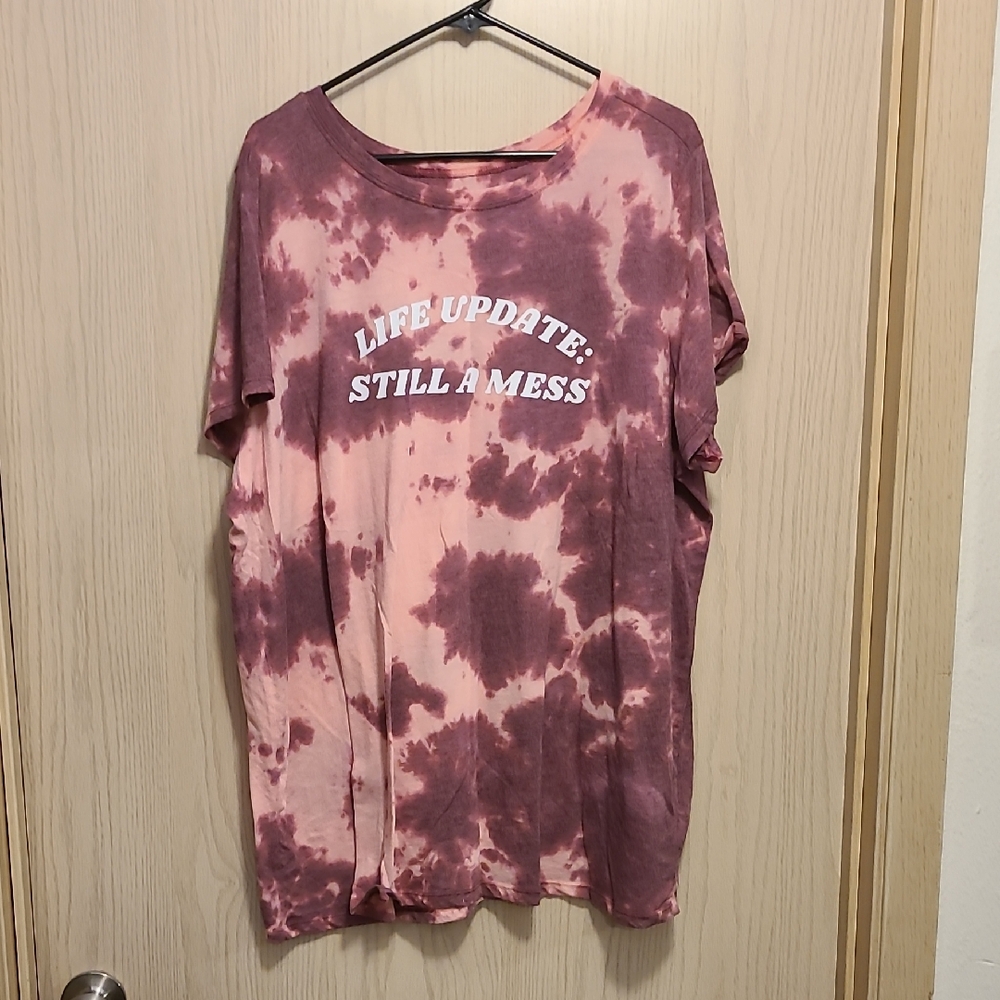 Torrid Pink Tie-Dye Graphic Tee